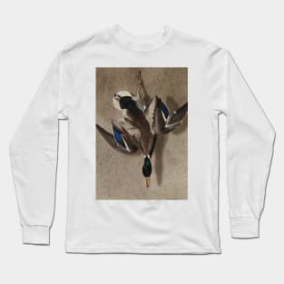 Hanging Mallard by Ferdinand von Wright Long Sleeve T-Shirt